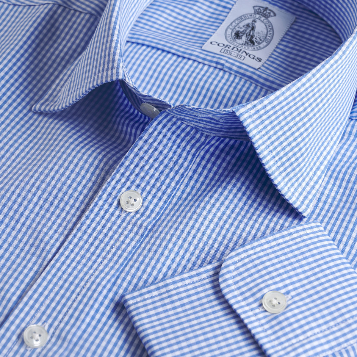 Blue Holt Gingham Poplin Shirt