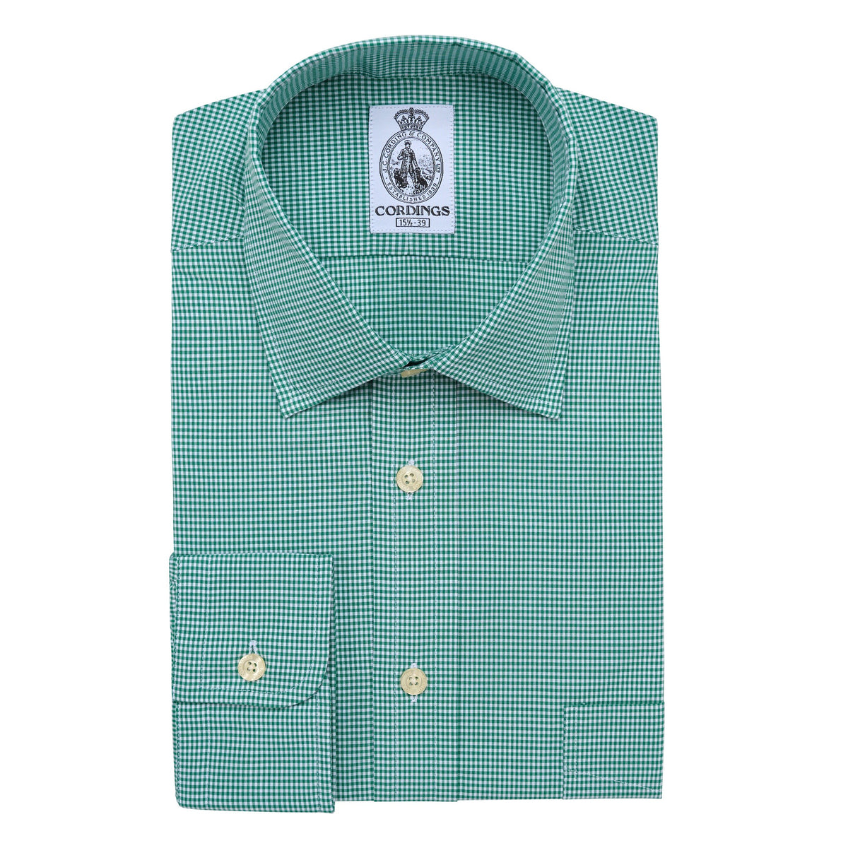 Green Holt Gingham Poplin Shirt