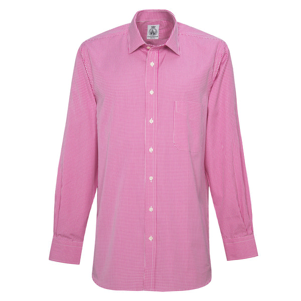 Red Holt Gingham Poplin Shirt