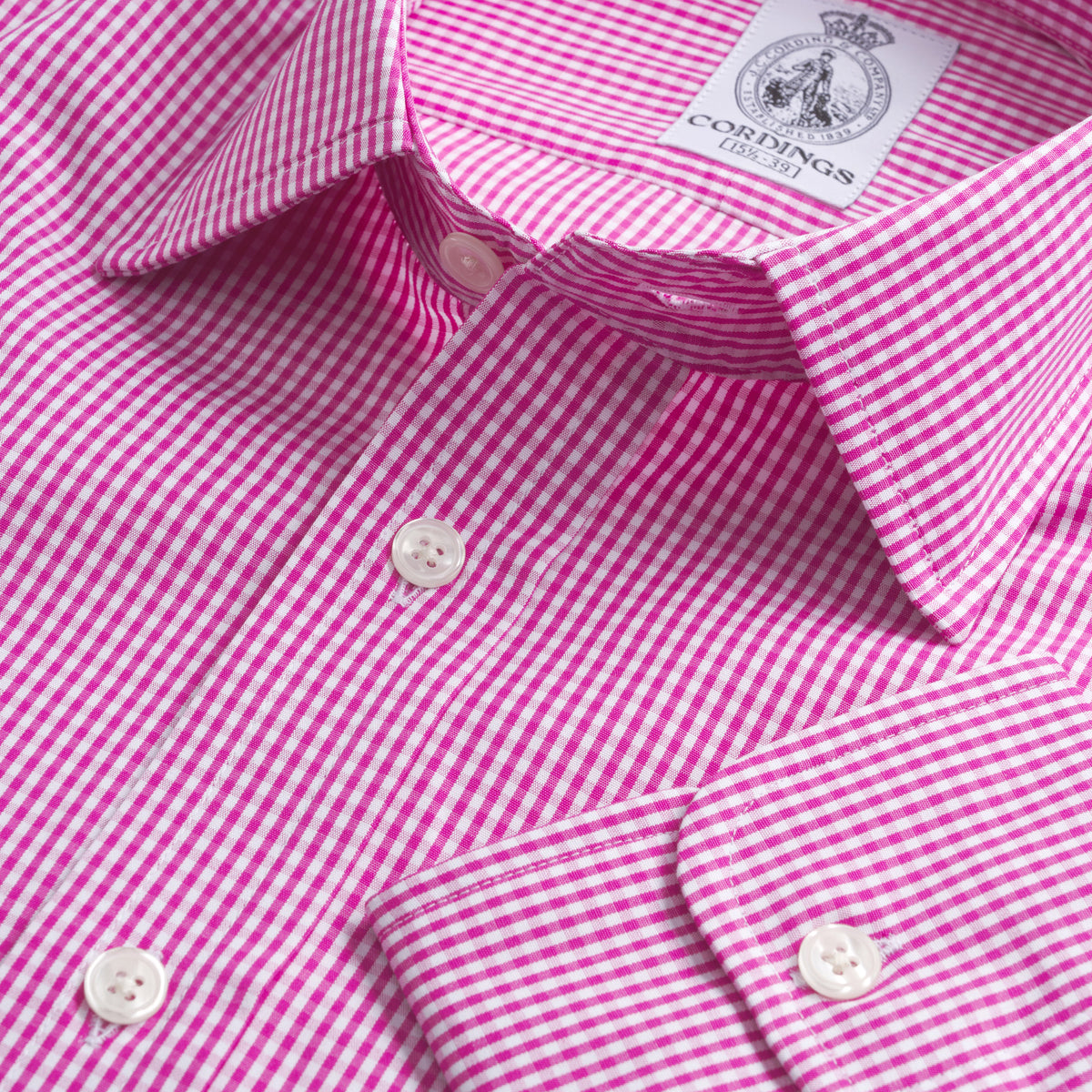 Red Holt Gingham Poplin Shirt