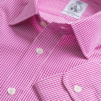 Red Holt Gingham Poplin Shirt