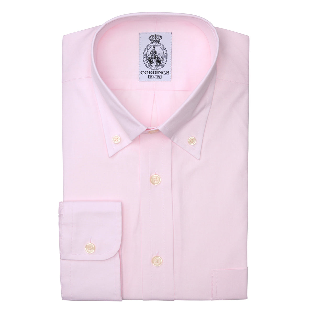Blush Pink Button Down Chambray Shirt