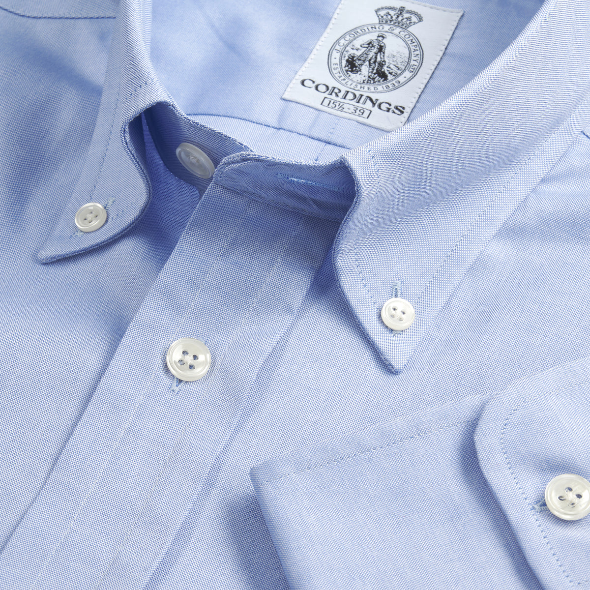 Sky Blue Button Down Chambray Shirt