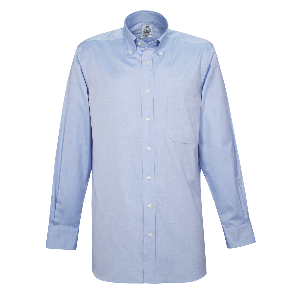 Sky Blue Button Down Chambray Shirt