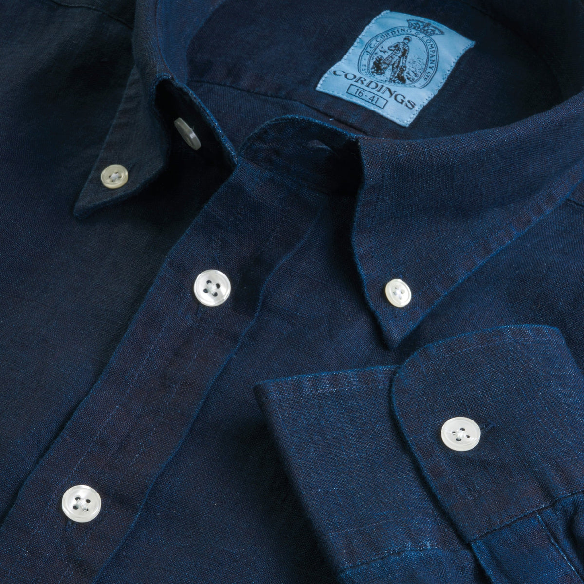 Blue Indigo Vintage Button Down Shirt