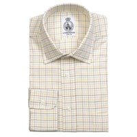 Blue Brown Fine Tattersall Shirt