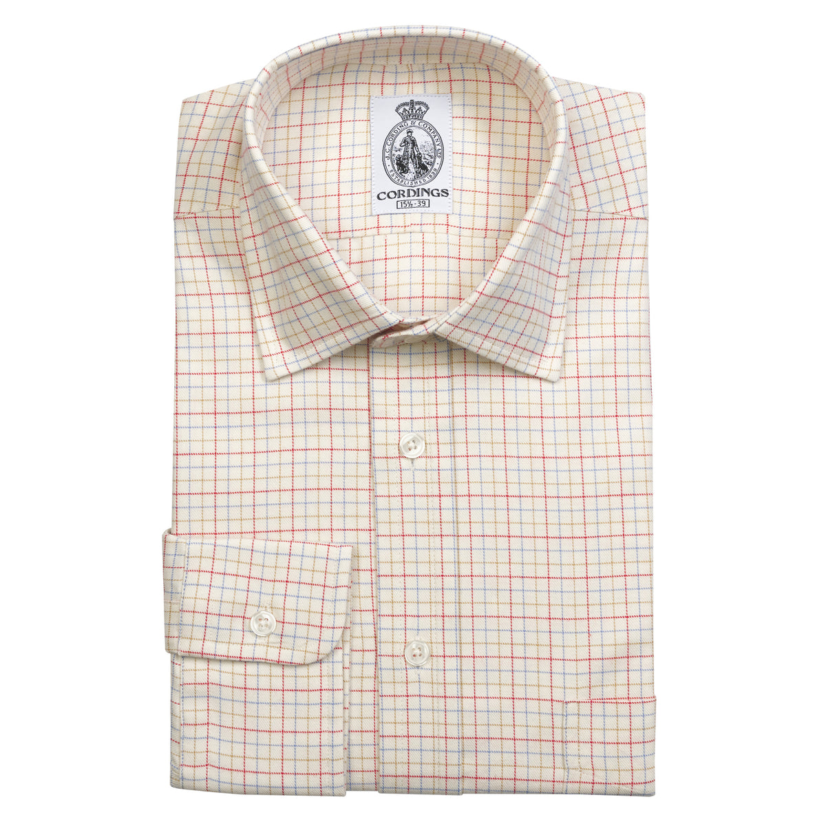 Red Blue Fine Tattersall Shirt