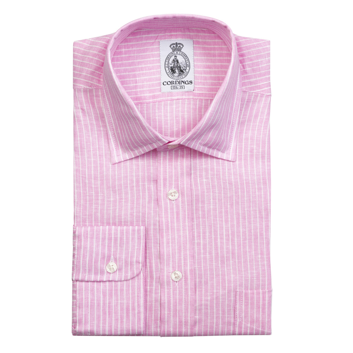 Pink Kinbane Linen Stripe Shirt
