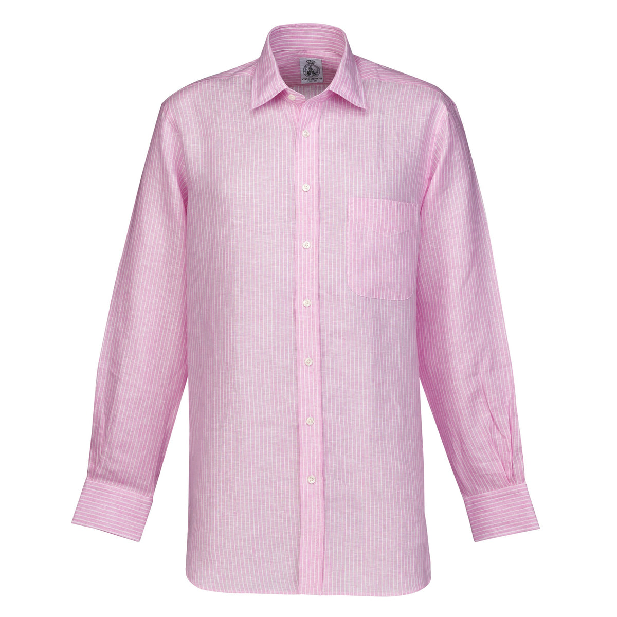 Pink Kinbane Linen Stripe Shirt