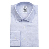 Lilac Antrim Linen Gingham Shirt