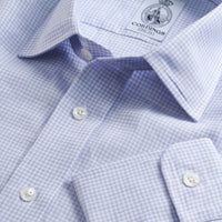Lilac Antrim Linen Gingham Shirt