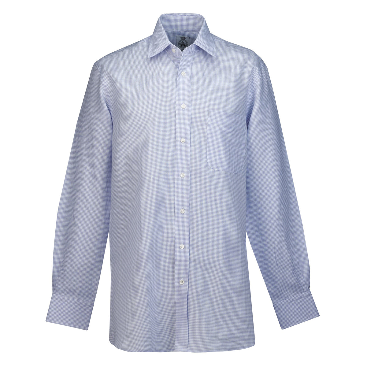 Lilac Antrim Linen Gingham Shirt
