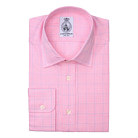 Pink Preston Prince of Wales Poplin Shirt