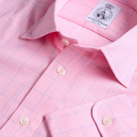 Pink Preston Prince of Wales Poplin Shirt