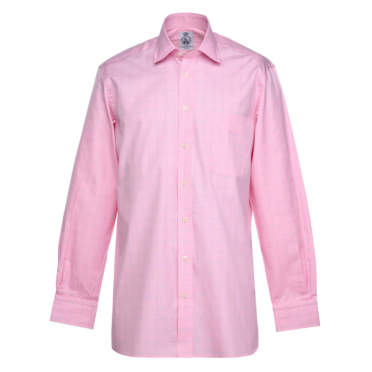 Pink Preston Prince of Wales Poplin Shirt