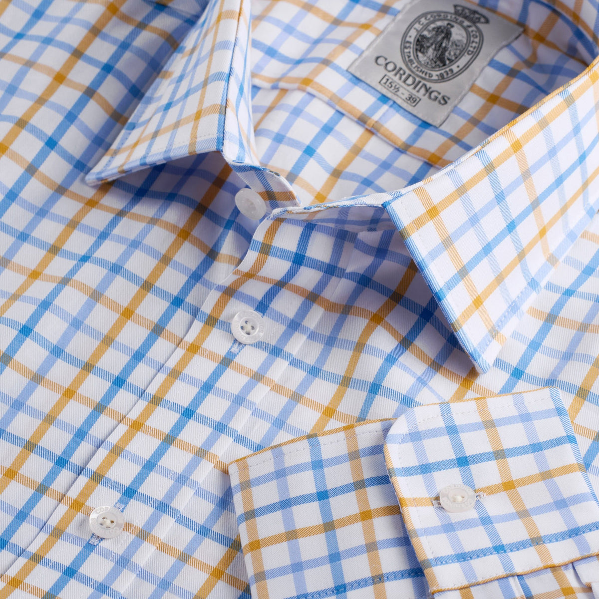 Yellow & Blue Burnley Check Shirt