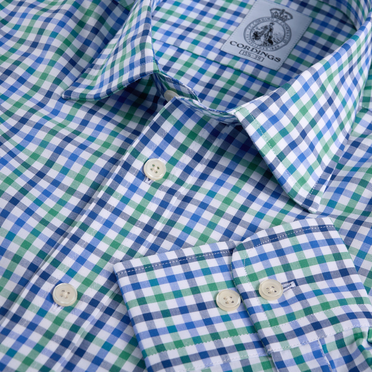 Blue & Green Kelling Gingham Shirt