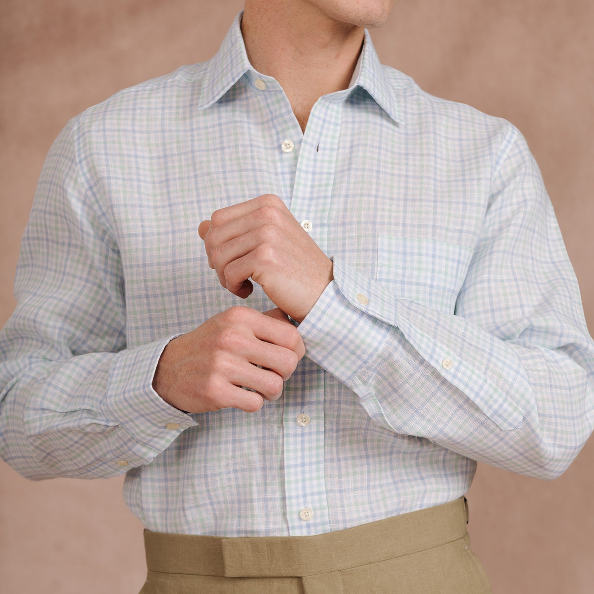 Blue & Green Blakeney Gingham Shirt