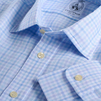 Blue Blakeney Linen Gingham Shirt