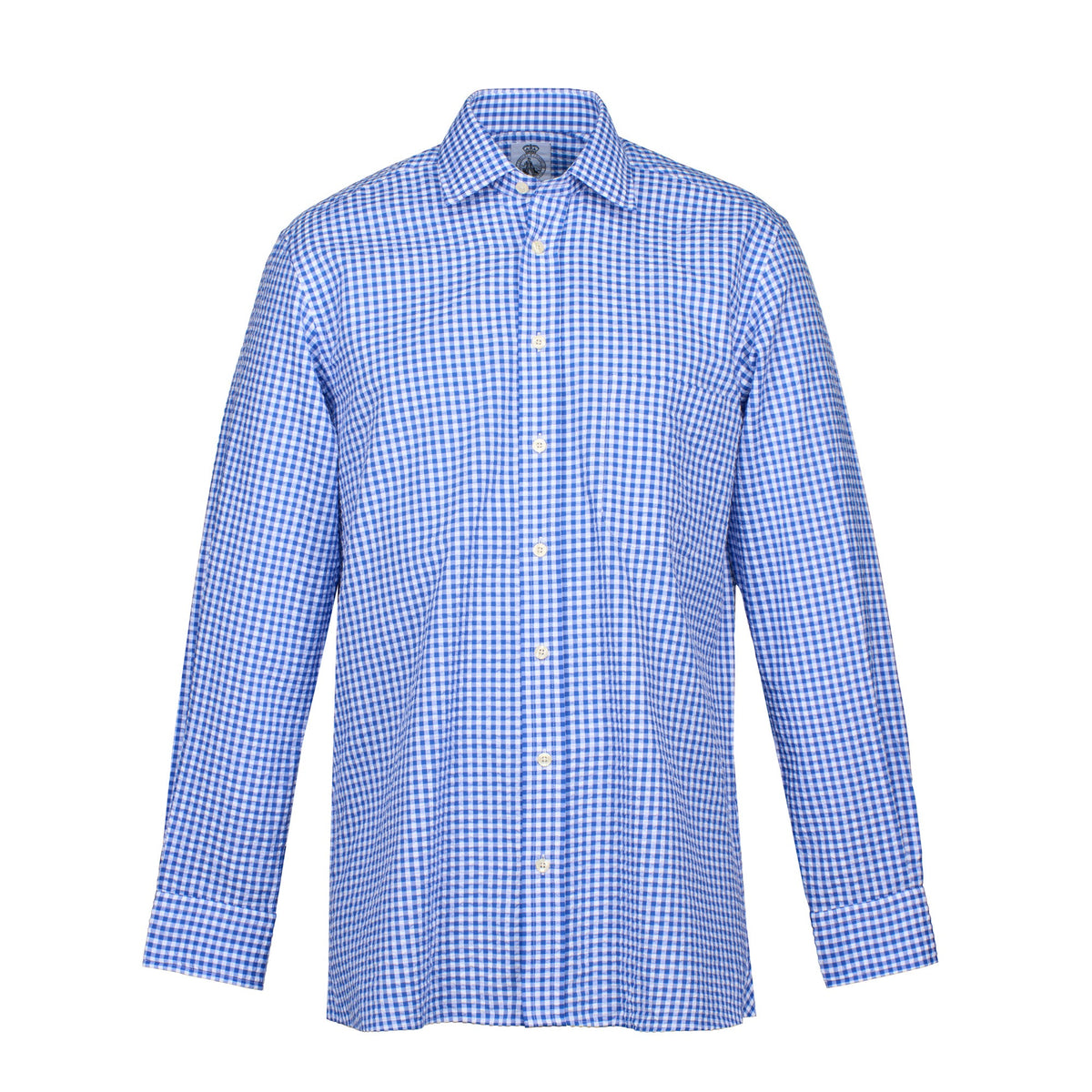 Navy Cley Seersucker Shirt
