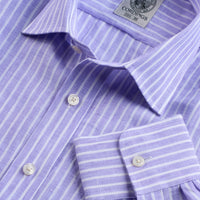 Lilac Caister Stripe Linen Shirt