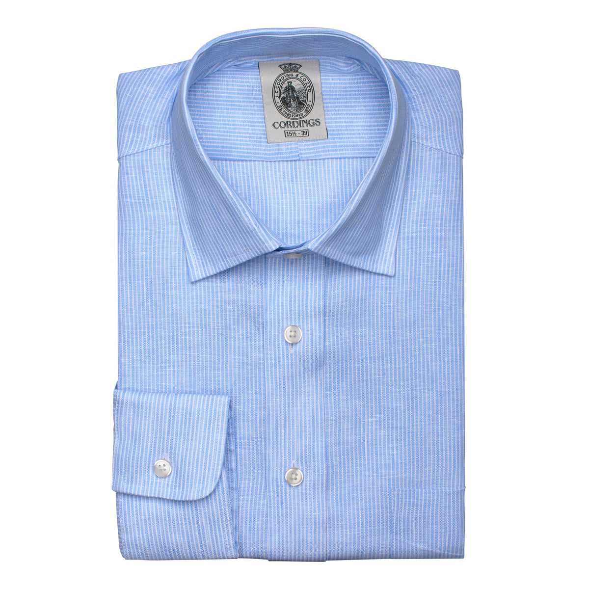 Blue Glaven Stripe Linen Shirt