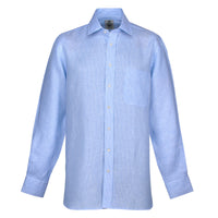 Blue Glaven Stripe Linen Shirt