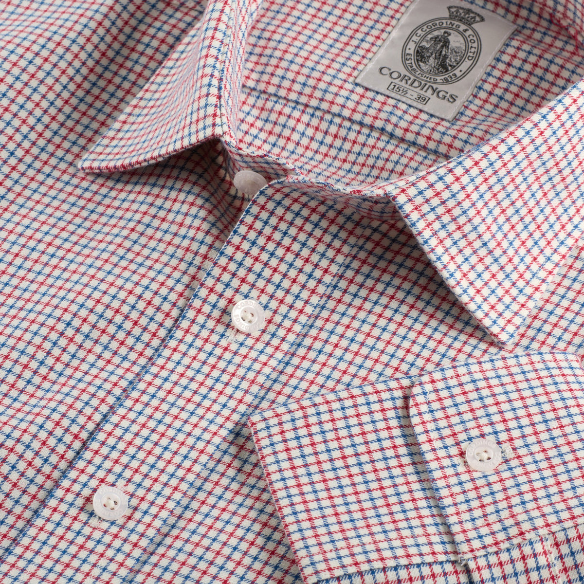 Red & Blue Chorley Check Shirt