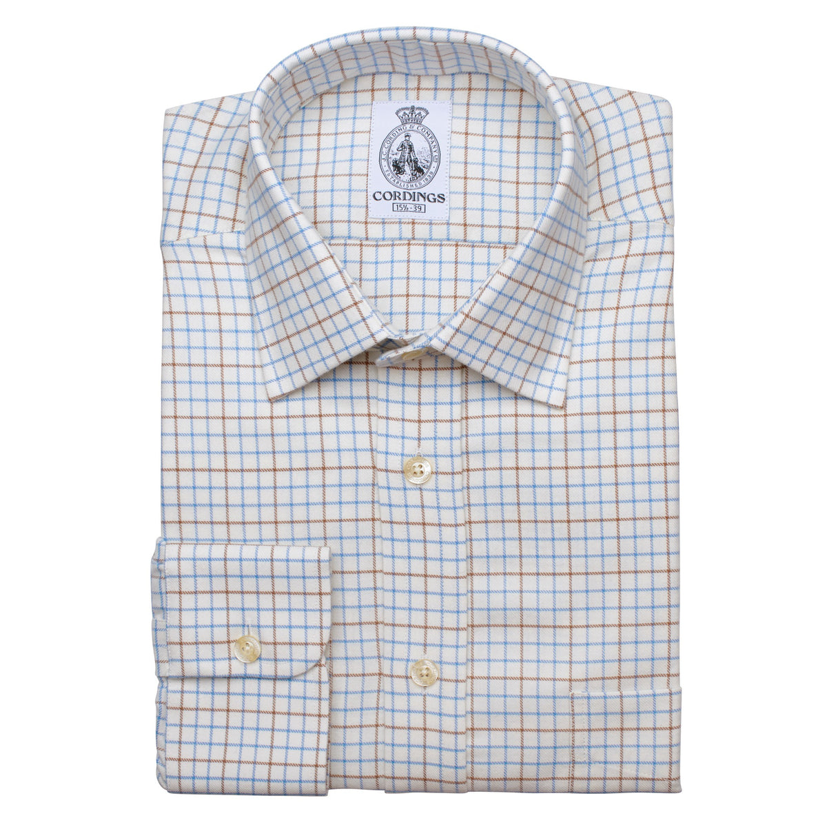 Blue & Brown Richard Check Shirt