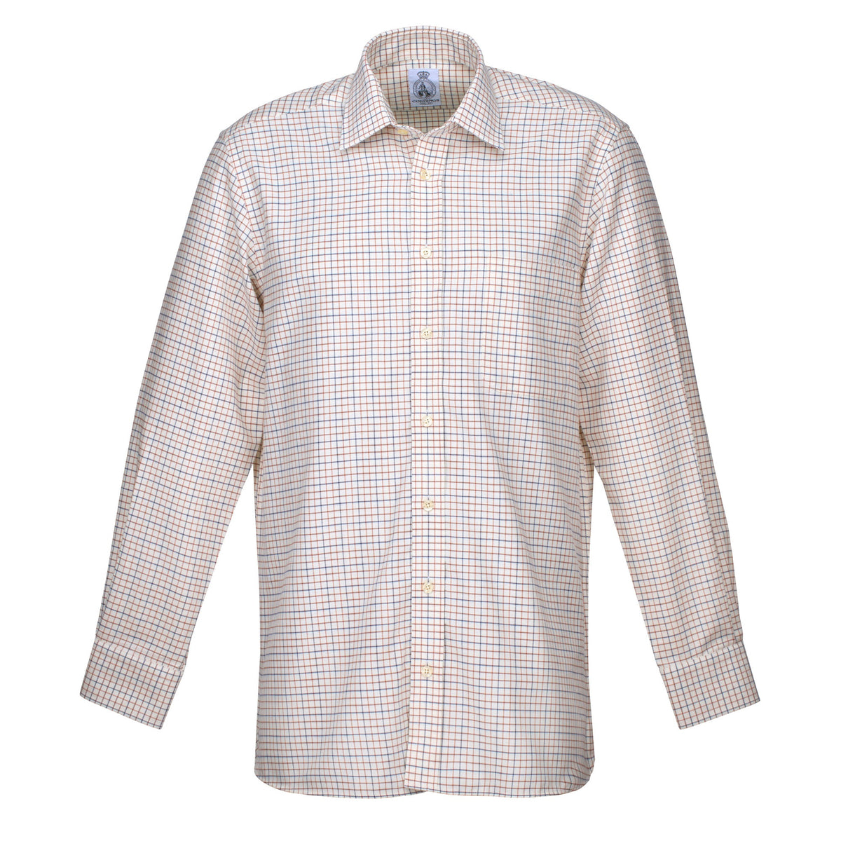 Navy & Tan Richard Check Shirt