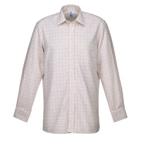 Navy & Tan Richard Check Shirt