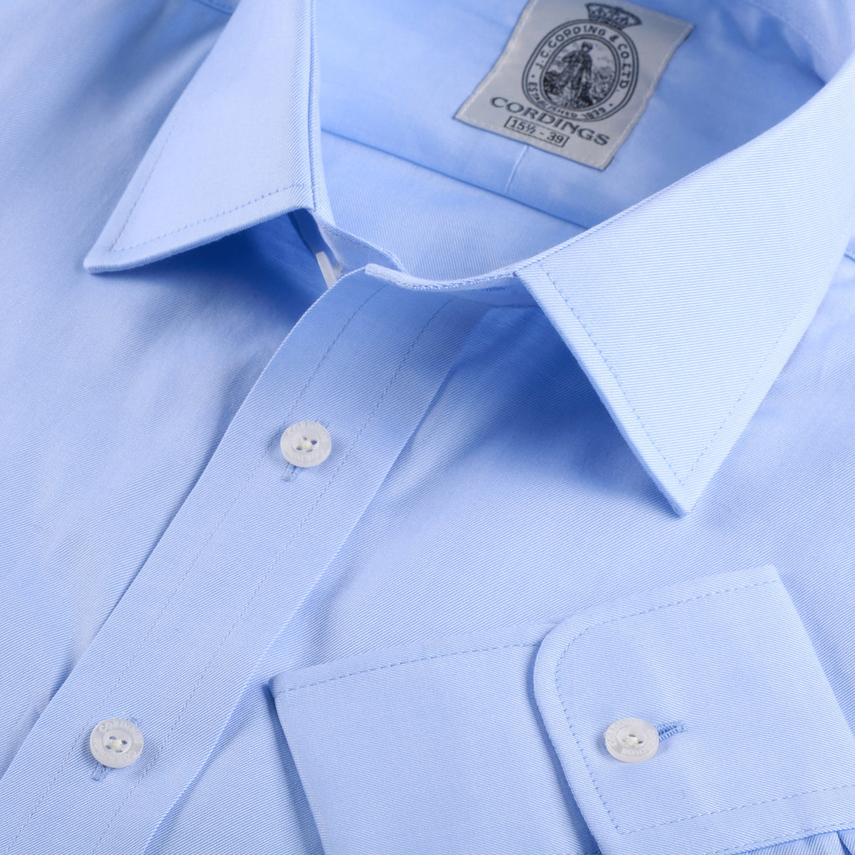 Sky Blue Chelsea Twill Shirt