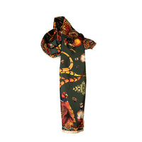 Heads or Tails Khaki Classic Silk Scarf