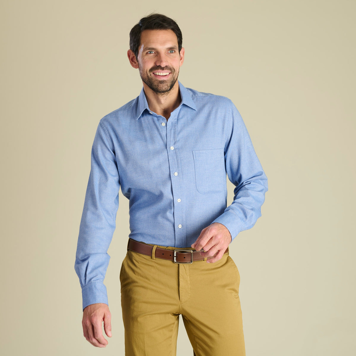 Sky Blue Royal Brushed Shirt