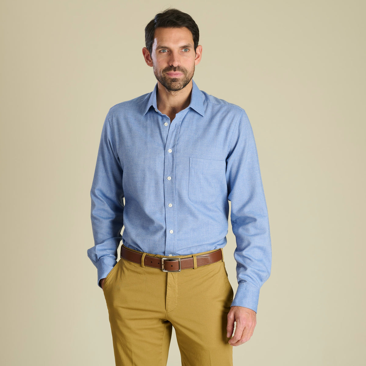 Sky Blue Royal Brushed Shirt