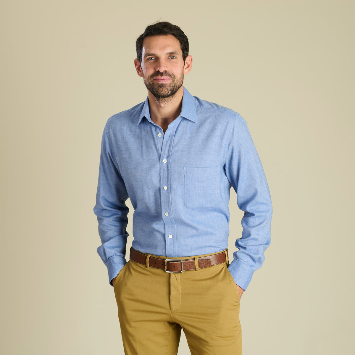 Sky Blue Royal Brushed Shirt