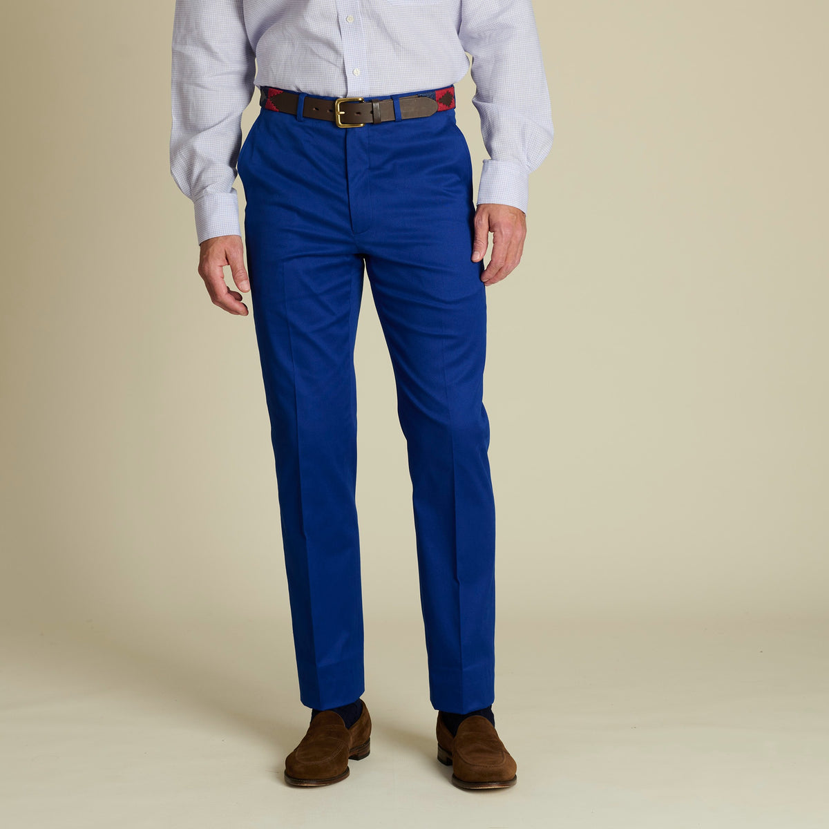 Royal Blue Lightweight Chino Trousers