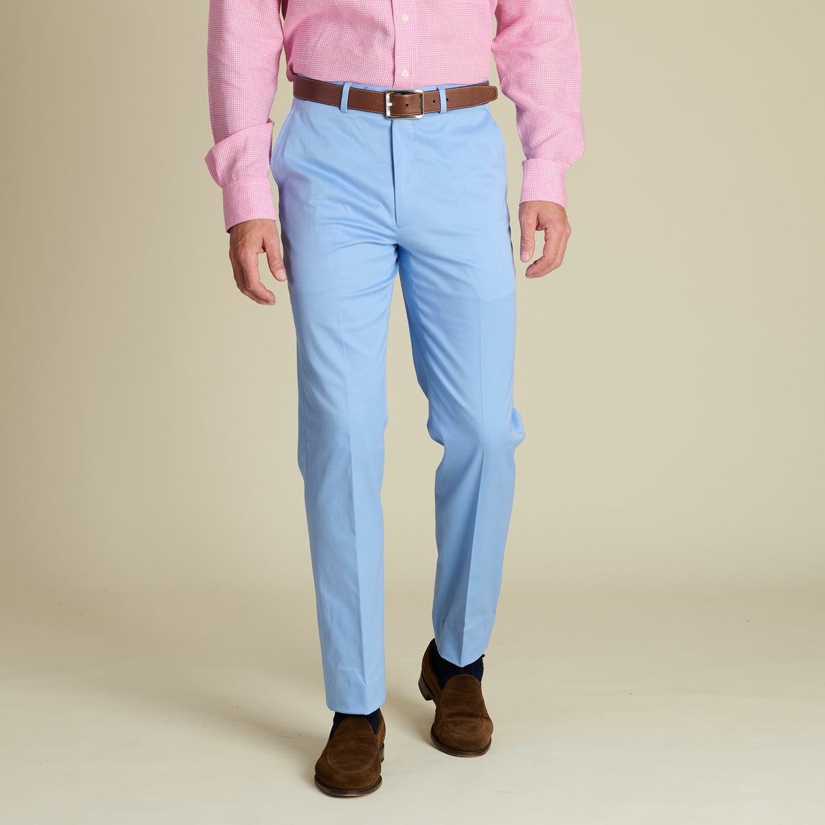 Sky Blue Lightweight Chino Trousers