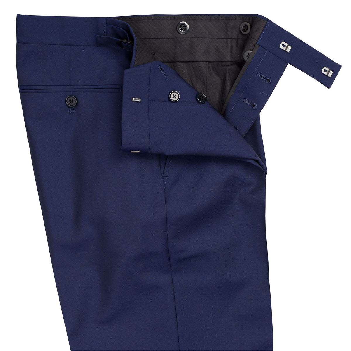 Blue 10oz Two Button Wool Mohair Suit