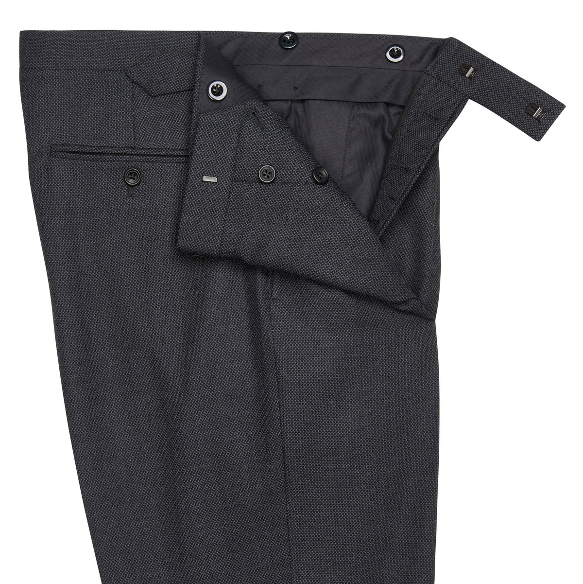 Charcoal Grey 14oz Birdseye Three Button Suit