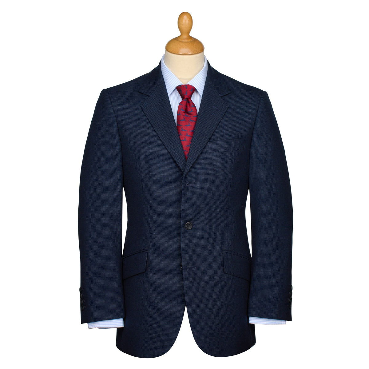 Navy 14oz Birdseye Three Button Suit