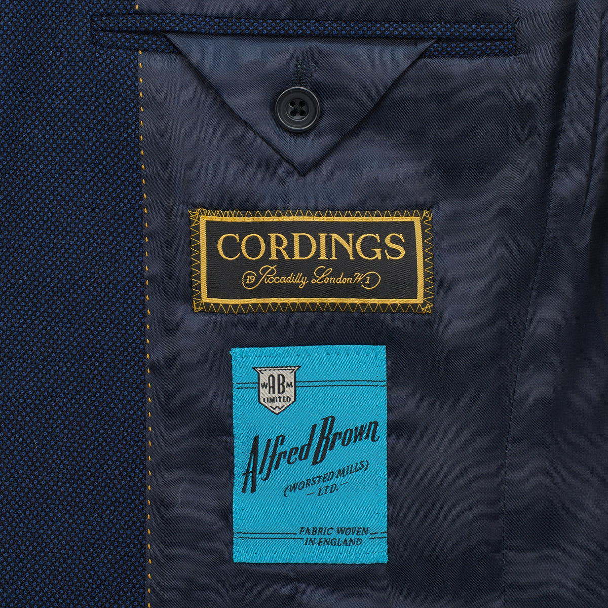 Navy 14oz Birdseye Three Button Suit