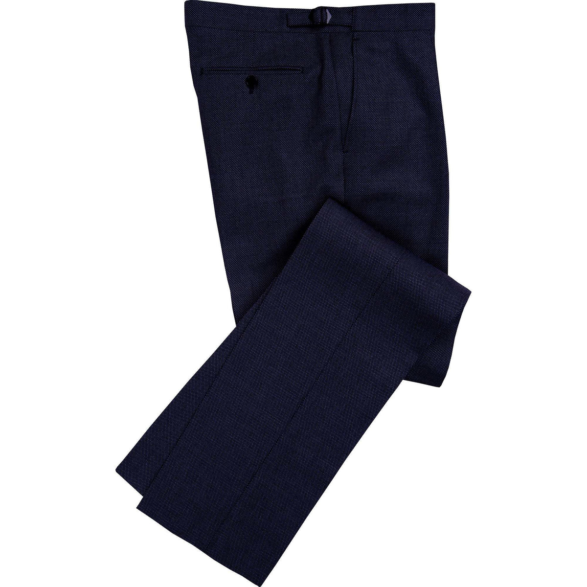 Navy 11oz Three Button Birdseye Suit