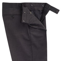 Grey 9oz Three Button Plain Weave Suit