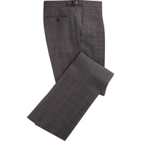 Grey 9oz Three Button Prince of Wales Suit
