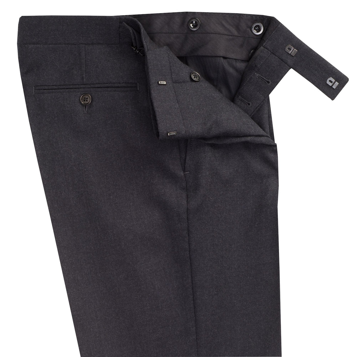 Charcoal Grey 10oz Three Button Twill Suit