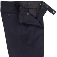 Navy 12oz Three Button Flannel Suit