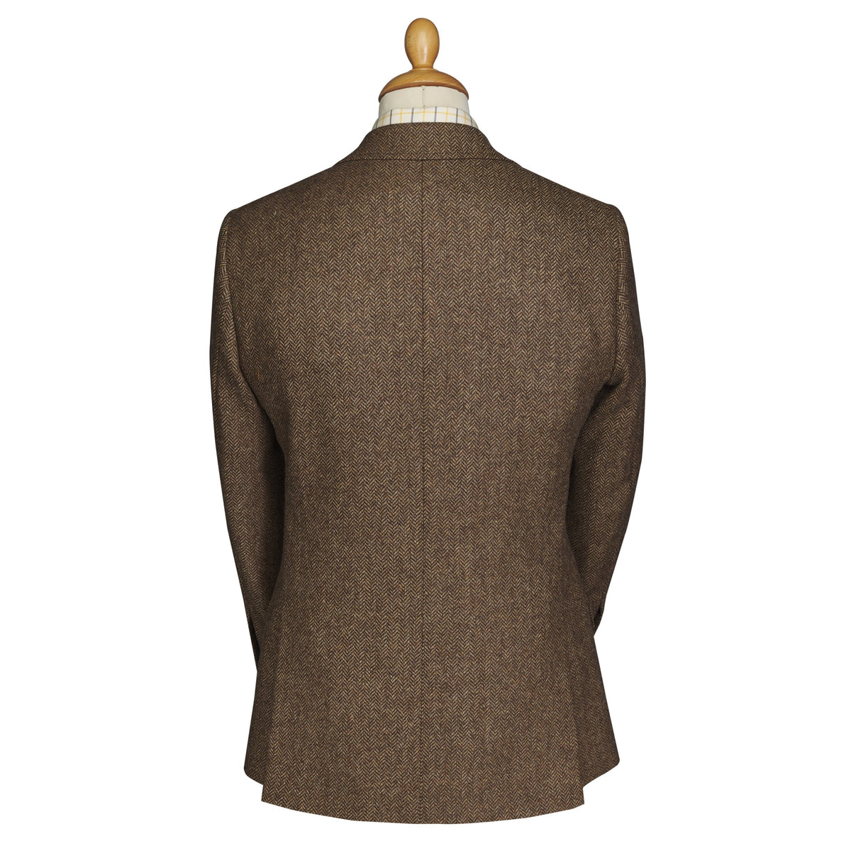 Brown Herringbone Tweed Suit