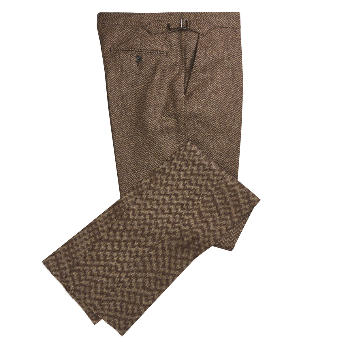 Brown Herringbone Tweed Suit