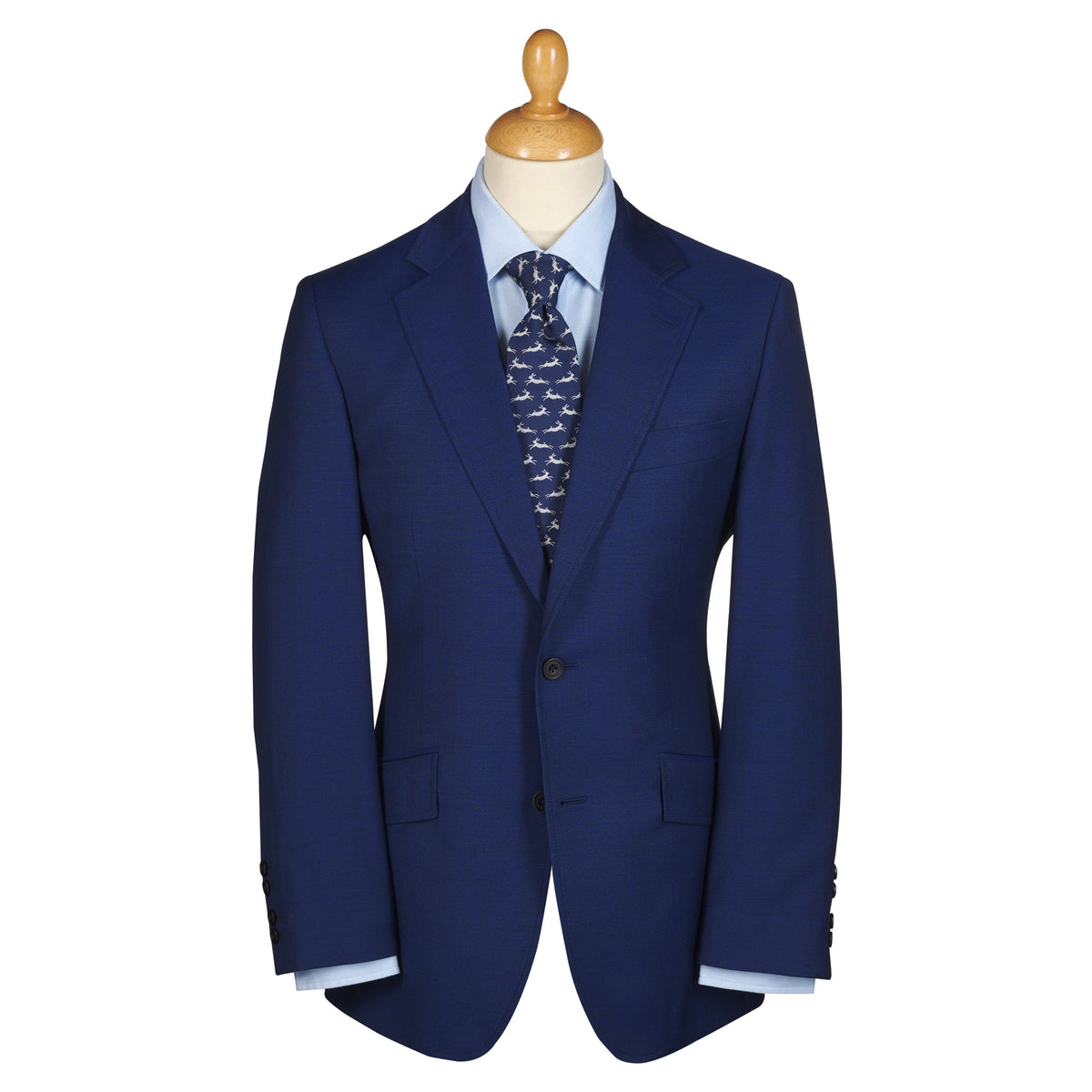 Dark Blue 8oz Two Button Mohair Suit